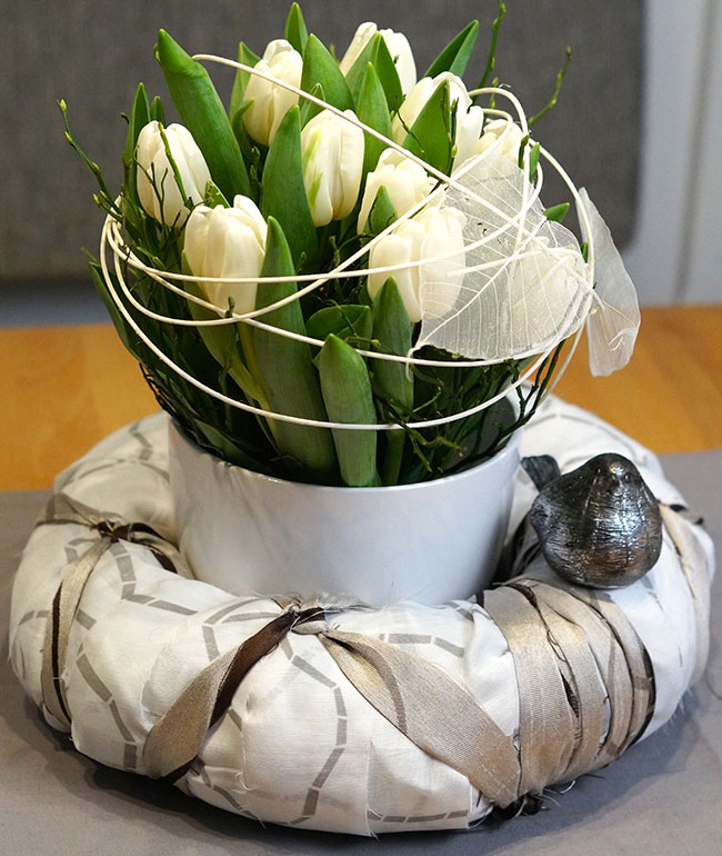 Kranz mit Tulpen