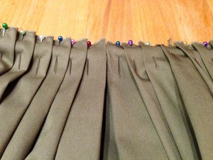 Rock in Falten legen - Dirndlrock