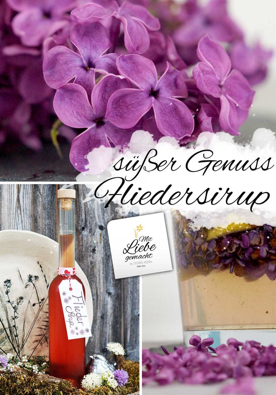 Fliedersirup selber machen - Mit Liebe gemacht by Doris Kern - Kräuter ... Fliedersirup selber machen - Mit Liebe gemacht by Doris Kern - Kräuter ...