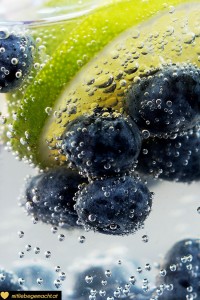 Heidelbeere Limetten Wasser