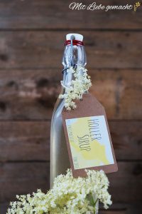 Holler Sirup mit Minze