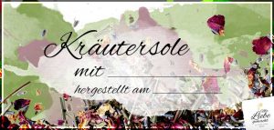Kräutersole Etikette