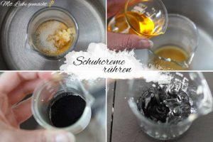 Schuhcreme selber machen - Schritt für Schritt
