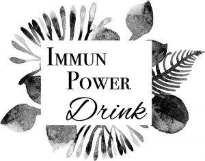 Etikette für den Immun Drink