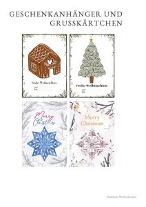 Geschenkanhänger für Weihnachten